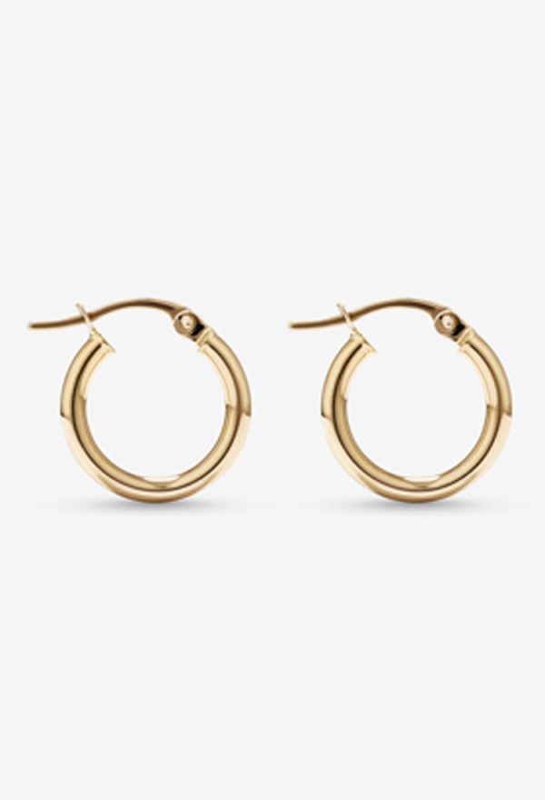 10mm Hoop Earrings in 10kt Yellow Gold
